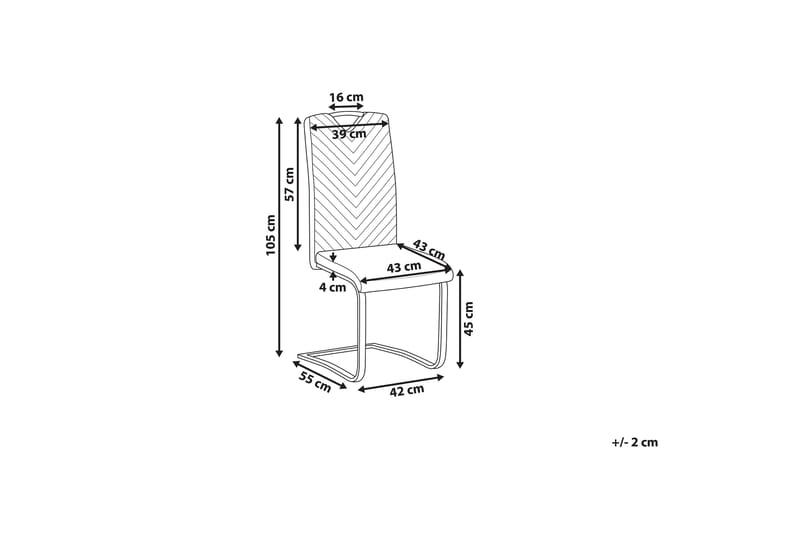 DANES Matstol 2-pack Konstläder/Ljusgrå - Möbler - Matplats - Matstol & köksstol