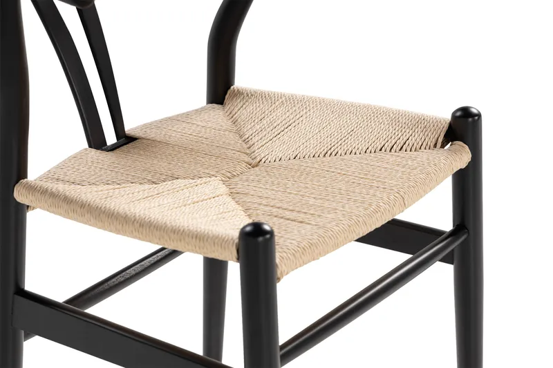 Dastoori Matstol med Armstöd - Svart / Natur / Beige - Möbler - Matplats - Matstol & köksstol