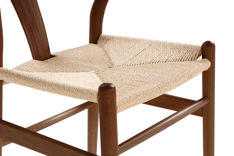 Dastoori Matstol med Armstöd - Valnöt / Trä / Beige - Möbler - Matplats - Matstol & köksstol