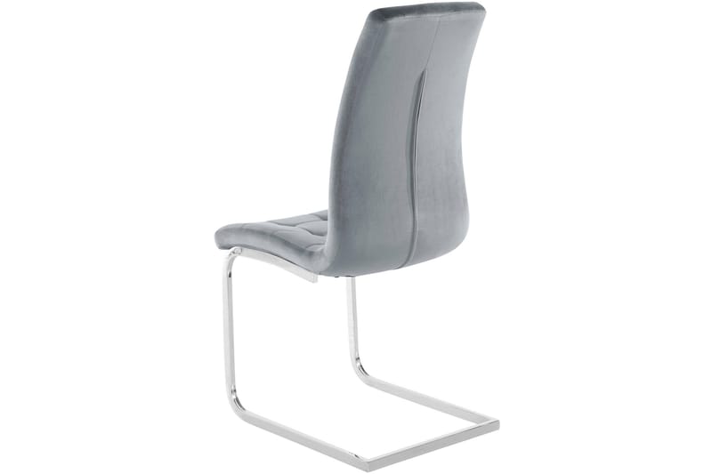 DAZEY Matstol 4-pack Sammet/Grå - Möbler - Matplats - Matstol & köksstol
