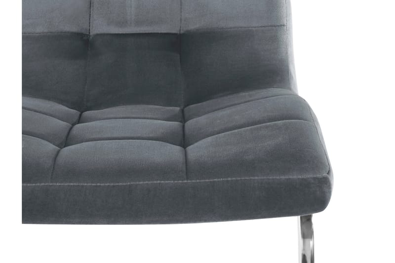 DAZEY Matstol 4-pack Sammet/Grå - Möbler - Matplats - Matstol & köksstol