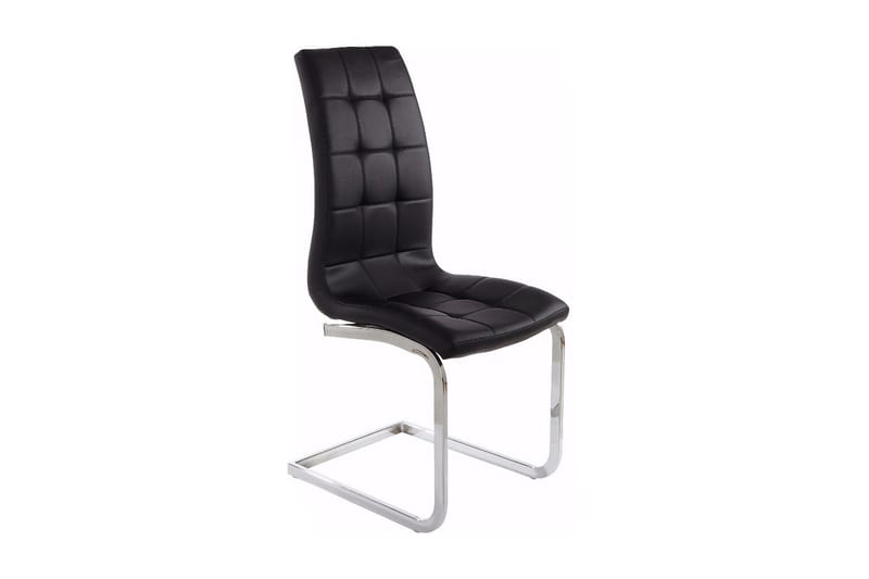 DAZEY Matstol Konstläder 2-pack Svart - Svart - Möbler - Matplats - Matstol & köksstol