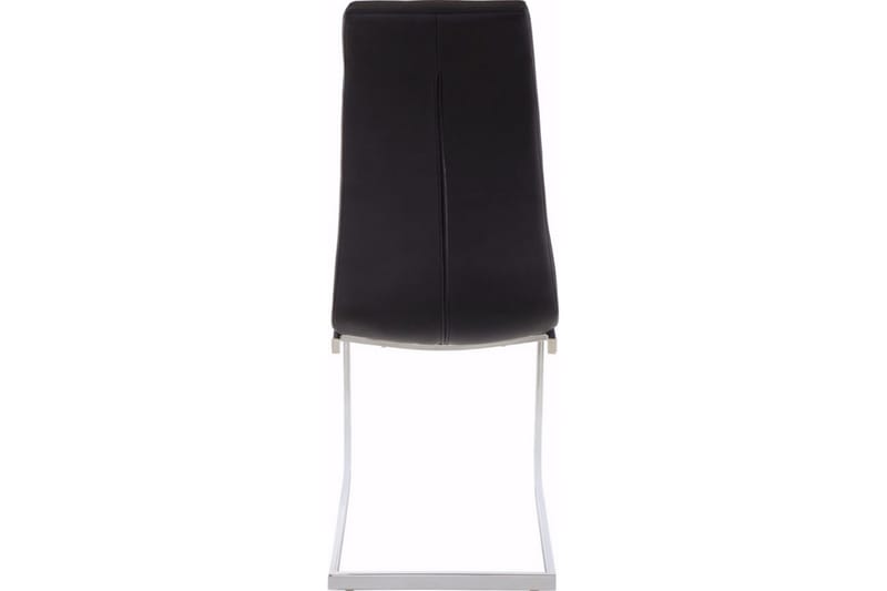 DAZEY Matstol Konstläder 2-pack Svart - Svart - Möbler - Matplats - Matstol & köksstol