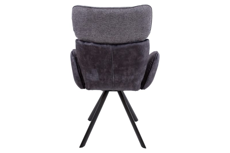 Eddy Stol med armstöd Mörkgrå Sammet - Möbler - Matplats - Matstol & köksstol