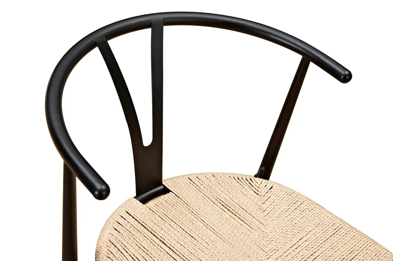 Elysia Matstol med Armstöd - Svart / Natur - Möbler - Matplats - Matstol & köksstol
