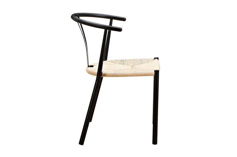 Elysia Matstol med Armstöd - Svart / Natur - Möbler - Matplats - Matstol & köksstol