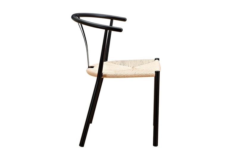 Elysia Matstol med Armstöd - Svart / Natur - Möbler - Matplats - Matstol & köksstol