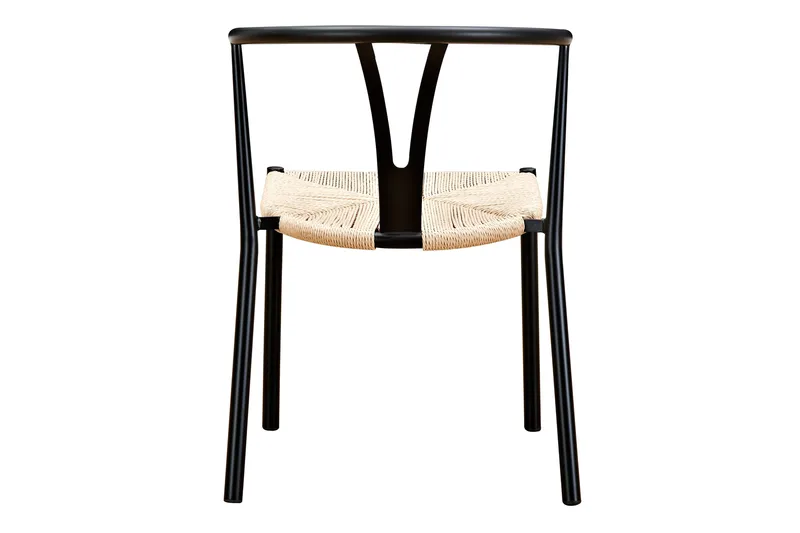 Elysia Matstol med Armstöd - Svart / Natur - Möbler - Matplats - Matstol & köksstol