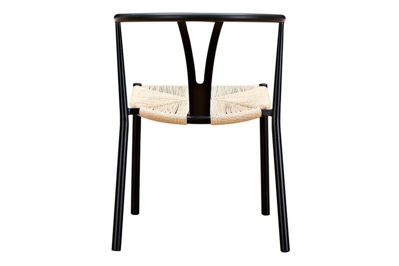 Elysia Matstol med Armstöd - Svart / Natur - Möbler - Matplats - Matstol & köksstol