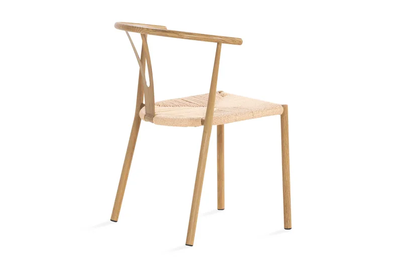Elysia Matstol med Armstöd - Trä / Stål / Natur - Möbler - Matplats - Matstol & köksstol