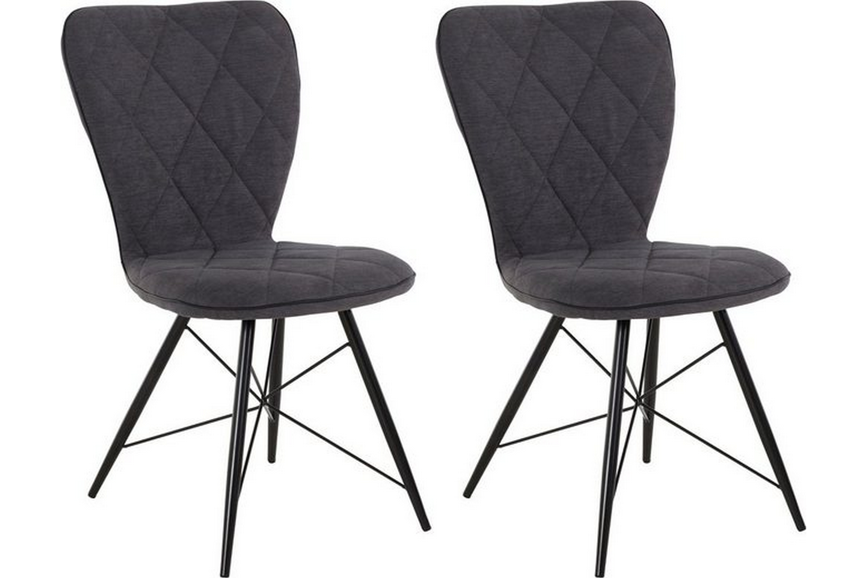 eroma matstol 2-pack antracit -