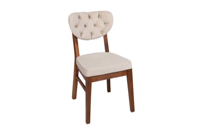 ERTONVINE Matstol Valnöt/Beige - Möbler - Matplats - Matstol & köksstol