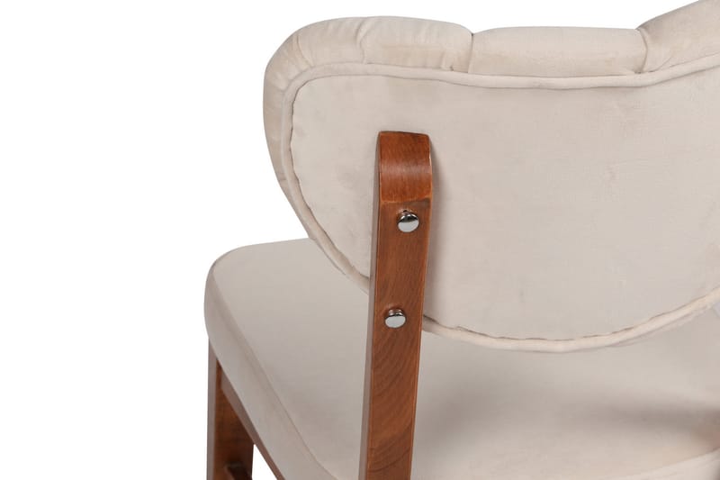 ERTONVINE Matstol Valnöt/Beige - Möbler - Matplats - Matstol & köksstol
