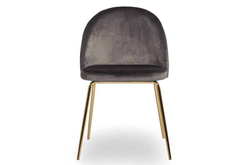 Felipe Matstol Sammet - Grå/Guld - Möbler - Matplats - Matstol & köksstol