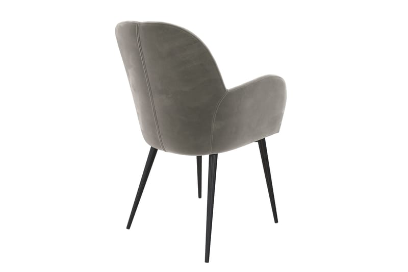 Fitz Karmstol Grå/Sammet - Dorel Home - M öbler - Matplats - Matstol & köksstol
