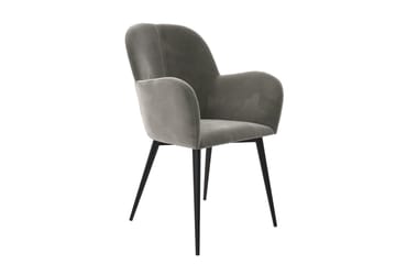Fitz Karmstol Grå/Sammet - Dorel Home - Möbler - Matplats - Matstol & köksstol