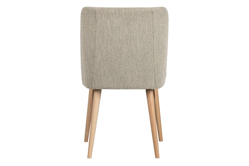Forcea Matstol i Bouclé med Träben - Beige - Möbler - Matplats - Matstol & köksstol