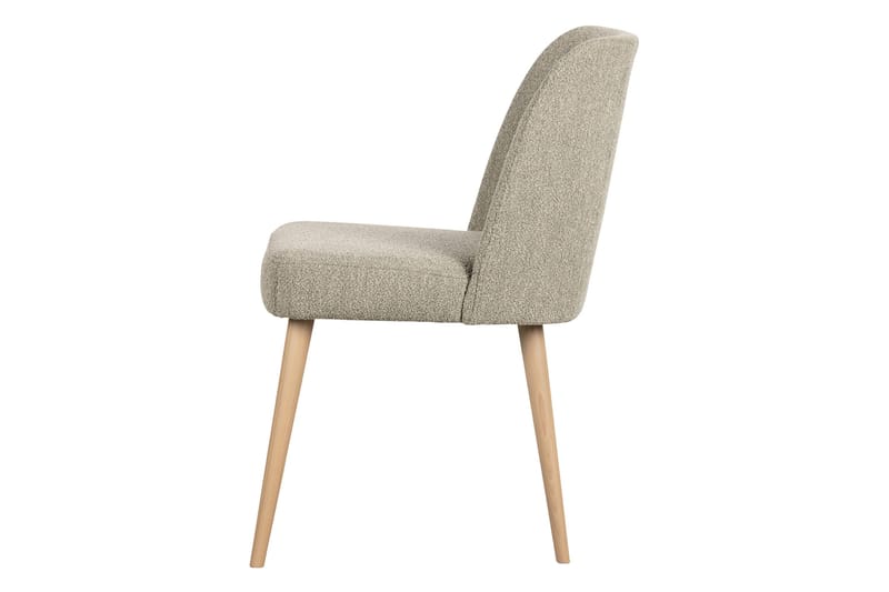 Forcea Matstol i Bouclé med Träben - Beige - Möbler - Matplats - Matstol & köksstol