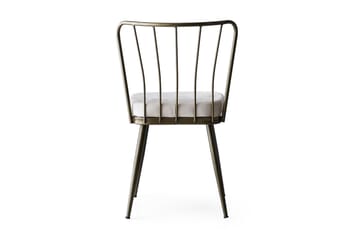 Geeknoll Matstol i Metall med Tygdetaljer - Benvit - Möbler - Matplats - Matstol & köksstol