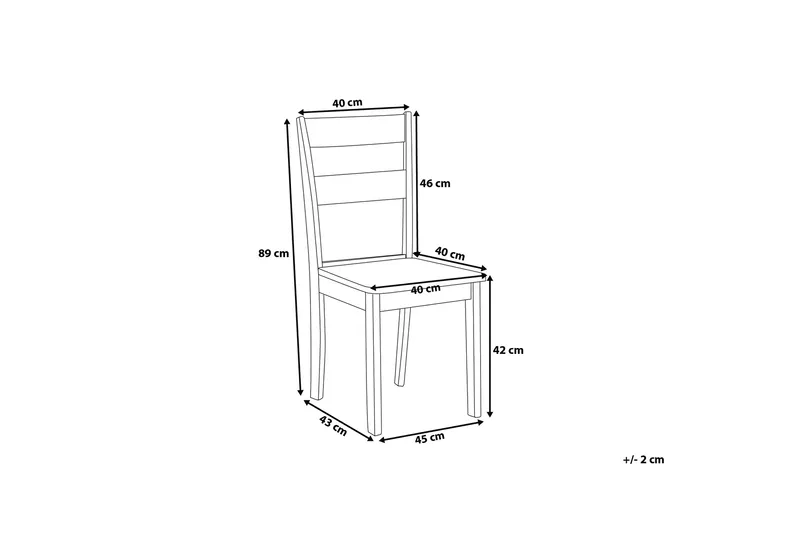 Georgia Stol Set Om 2 St - Vit - Möbler - Matplats - Matstol & köksstol