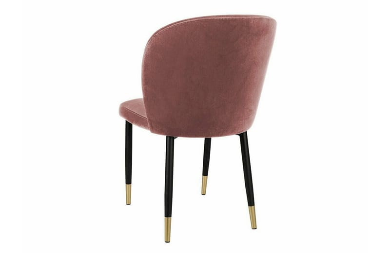 Glenarm Matstol i Sammet med Metallfinish - Gammalrosa - Möbler - Matplats - Matstol & köksstol