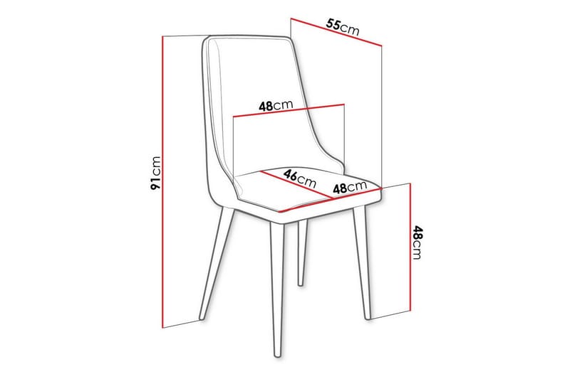 Glenarm Matstol i Sammet med Metallfinish - Krämvit - Möbler - Matplats - Matstol & köksstol