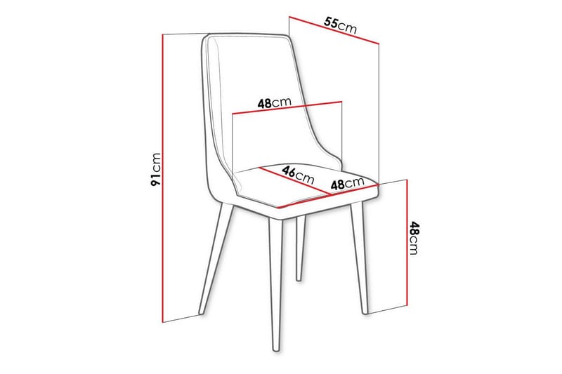 Glenarm Matstol i Sammet med Metallfinish - Ljusgrå - Möbler - Matplats - Matstol & köksstol