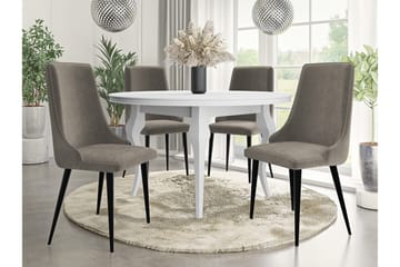 Glenarm Matstol i Tyg med Metallben - Taupe - Möbler - Matplats - Matstol & köksstol