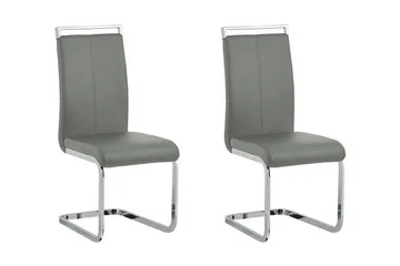 Greedin Matstol 2-pack - Konstläder/Grå - Möbler - Matplats - Matstol & köksstol