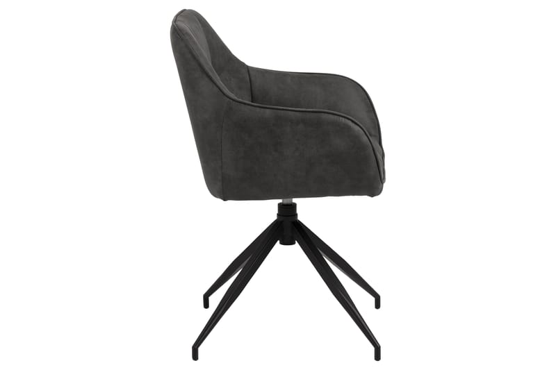 Harford Karmstol Spindelben - Mörkgrå/Matt Svart - Möbler - Matplats - Matstol & köksstol