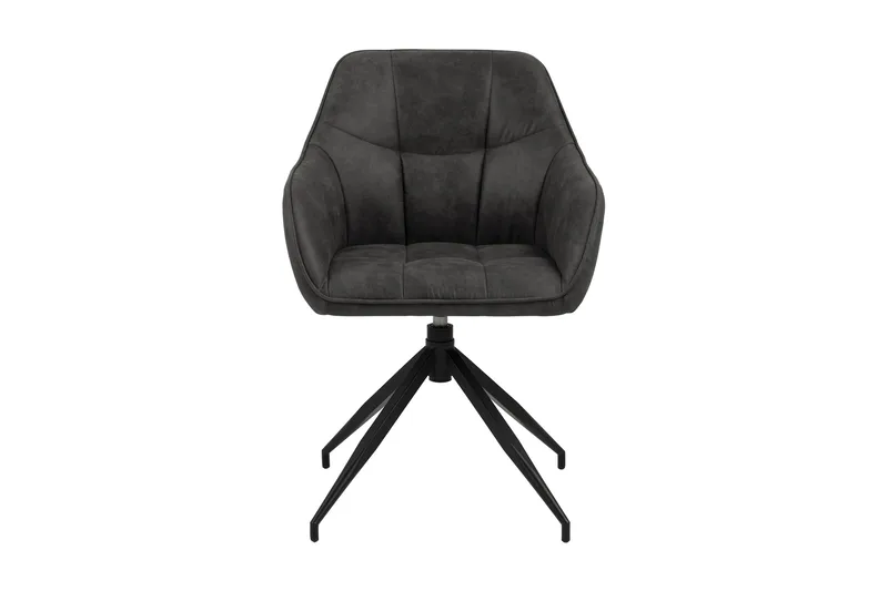 Harford Karmstol Spindelben - Mörkgrå/Matt Svart - Möbler - Matplats - Matstol & köksstol