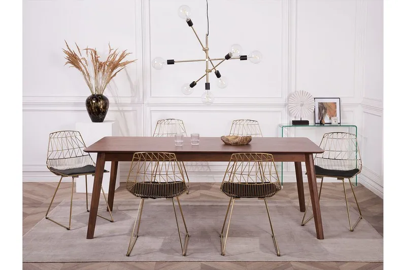 Harlan Stol Set Om 2 St - Guld - Möbler - Matplats - Matstol & köksstol