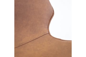 Helena Matstol i Konstläder med Metallben - Cognac - Möbler - Matplats - Matstol & köksstol