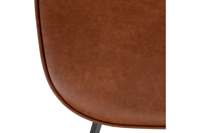 Helena Matstol i Konstläder med Metallben - Cognac - Möbler - Matplats - Matstol & köksstol