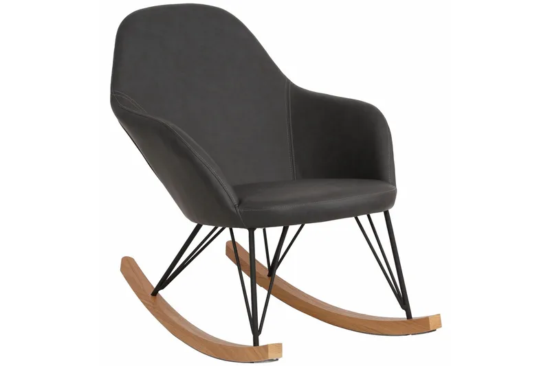 Hetton Gungstol Konstläder, Grå