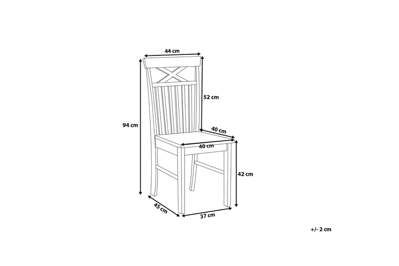 Houston Stol Set Om 2 St - Vit - Möbler - Matplats - Matstol & köksstol
