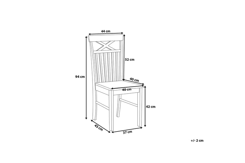 HOUSTON Stol set om 2 st - Matstol & köksstol