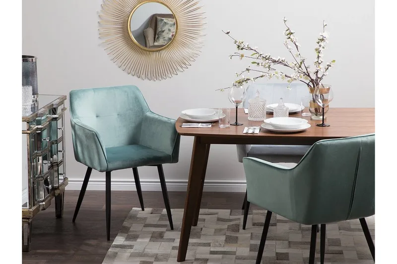Jasmin Stol Set Om 2 St - Grön - Möbler - Matplats - Matstol & köksstol