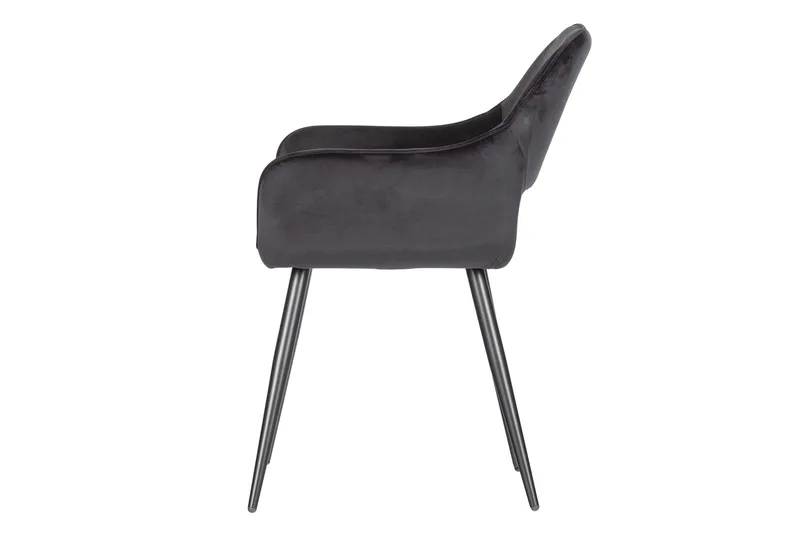 Jelle Matstol 2-pack Sammet - Svart - Möbler - Matplats - Matstol & köksstol