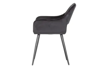 Jelle Matstol 2-pack Sammet - Svart - Möbler - Matplats - Matstol & köksstol