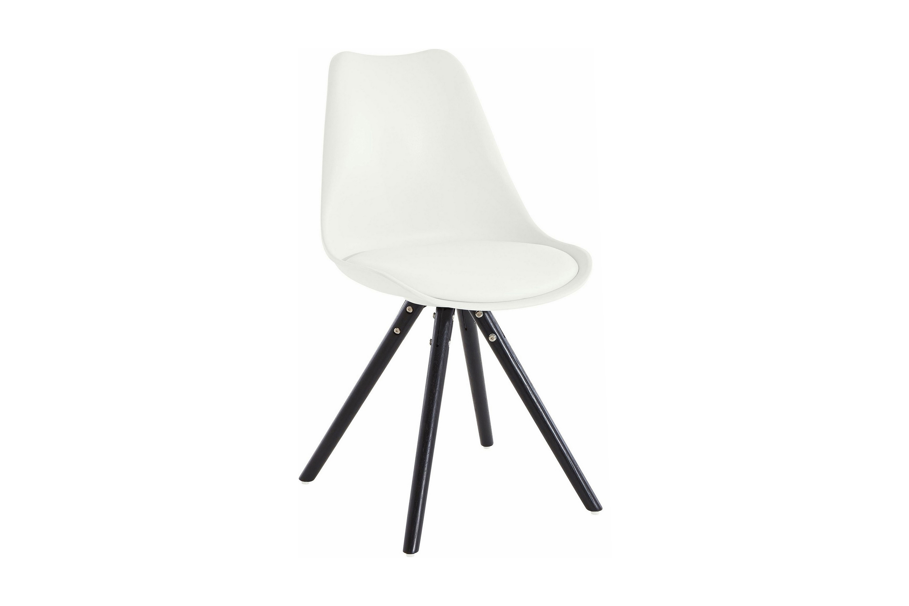 jesfir matstol konstläder 2-pack vit/ek -