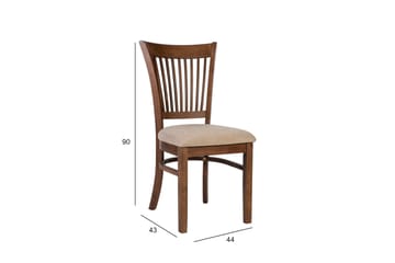 Joy Matstol i Tyg med Träben - Beige - Möbler - Matplats - Matstol & köksstol