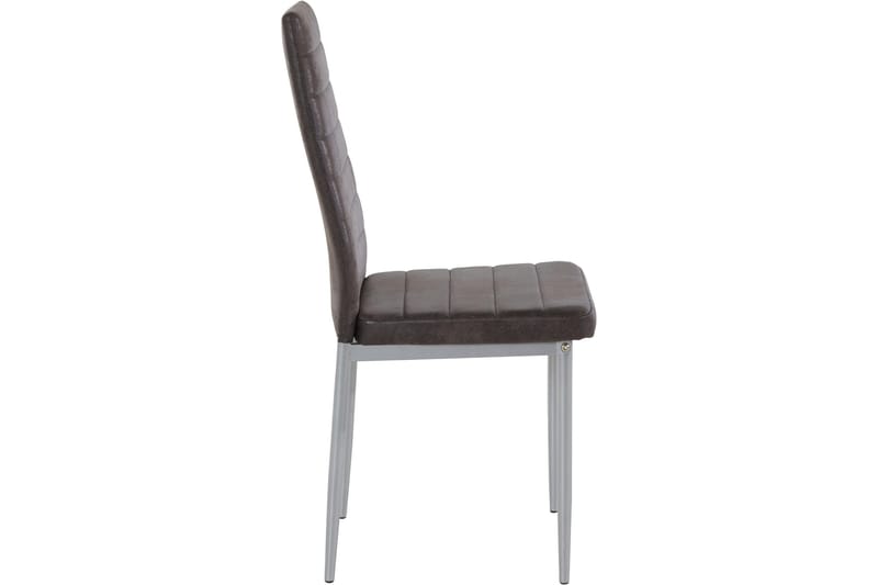 LELIA Matstol Microfiber 4-pack Antracit - Grå/Mörkgrå - Möbler - Matplats - Matstol & köksstol