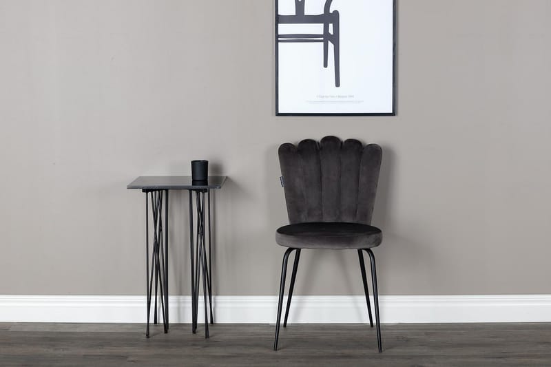 Limhamn Karmstol Sammet - Grå - Möbler - Matplats - Matstol & köksstol