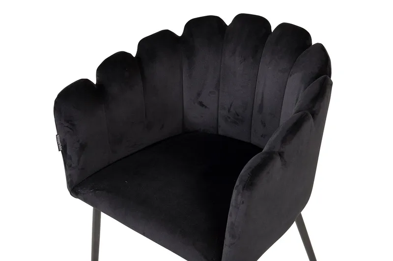 Limhamn Karmstol Sammet - Svart - Möbler - Matplats - Matstol & köksstol