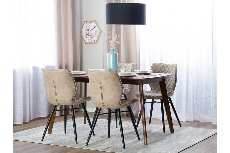 Lisle Matstol i Konstläder med Eukalyptusutseende - Beige - Möbler - Matplats - Matstol & köksstol