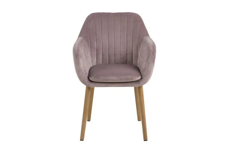 Lividus Karmstol Sammet - Ek/Rosé - Möbler - Matplats - Matstol & köksstol