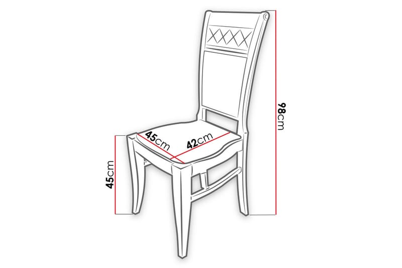 Lorella Matstol - Plysch/Natur/Beige - Möbler - Matplats - Matstol & köksstol