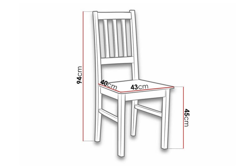 Lufti Matstol Black/White - Möbler - Matplats - Matstol & köksstol