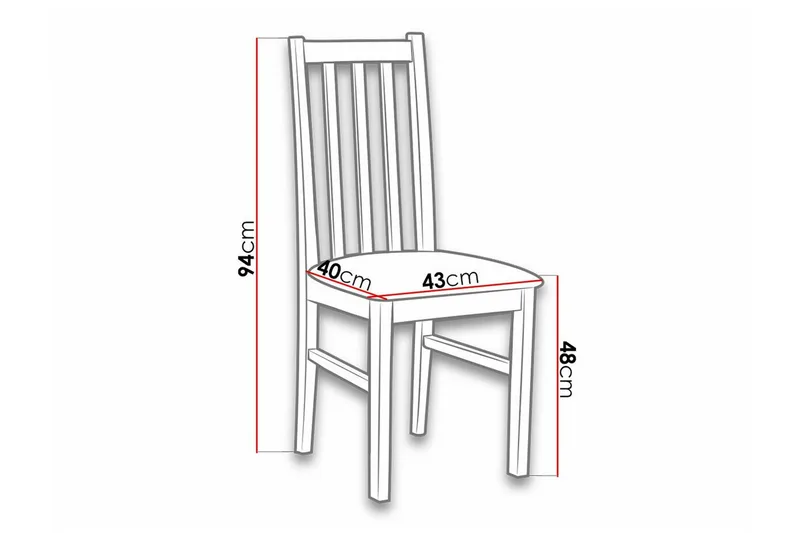 Lufti Matstol White/Black - Möbler - Matplats - Matstol & köksstol